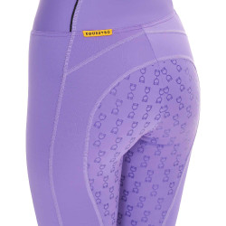 Legging ajustés femme avec grip complet Classic Equestro Violet dahlia