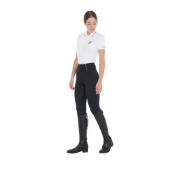 Legging ajustés femme avec grip complet Classic Equestro Noir