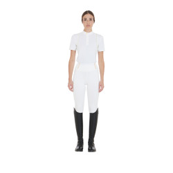 Legging ajustés femme avec grip complet Classic Equestro Blanc