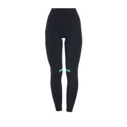 Legging ajustés en tissu technique stretch femme Kao Light Equestro Noir / émeraude