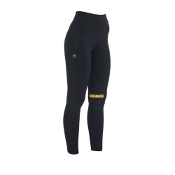 Legging ajustés en tissu technique stretch femme Kao Light Equestro Noir / jaune
