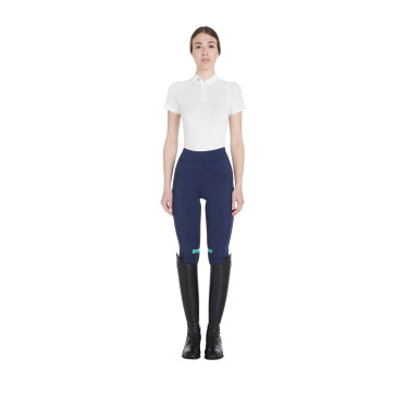 Legging ajustés en tissu technique stretch femme Kao Light Equestro Marine / émeraude Bleu Legging ajustés en tissu technique stretch femme Kao Light Equestro Marine / émeraude Bleu
