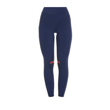 Legging ajustés en tissu technique stretch femme Kao Light Equestro Marine / rouge Bleu