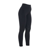 Legging ajustés en tissu technique stretch femme Kao Equestro Noir / noir