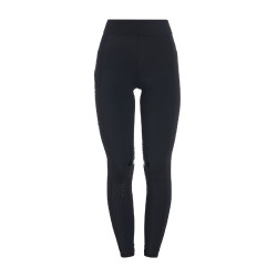 Legging ajustés en tissu technique stretch femme Kao Equestro Noir / noir