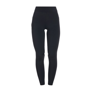 Legging ajustés en tissu technique stretch femme Kao Equestro Noir / noir