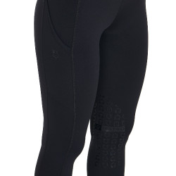Legging ajustés en tissu technique stretch femme Kao Equestro Noir / noir