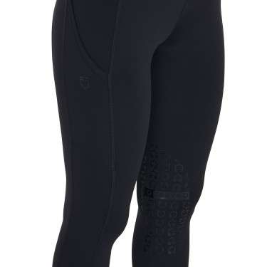 Legging ajustés en tissu technique stretch femme Kao Equestro Noir / noir