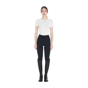 Legging ajustés en tissu technique stretch femme Kao Equestro Noir / noir
