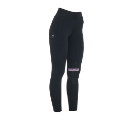 Legging ajustés en tissu technique stretch femme Kao Equestro Noir / lilas Legging ajustés en tissu technique stretch femme Kao Equestro Noir / lilas