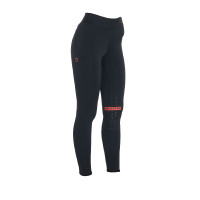 Legging ajustés en tissu technique stretch femme Kao Equestro Noir / lilas Legging ajustés en tissu technique stretch femme Kao Equestro Noir / lilas