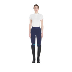 Legging ajustés en tissu technique stretch femme Kao Equestro Marine / émeraude Bleu Legging ajustés en tissu technique stretch femme Kao Equestro Marine / émeraude Bleu