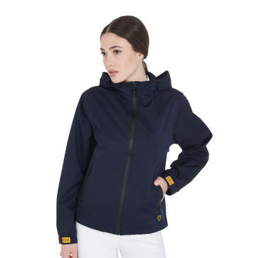 Imperméable technique à 3 couches femme Equestro Marine Bleu marine