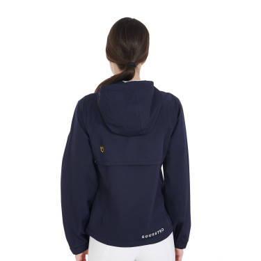 Imperméable technique à 3 couches femme Equestro Marine Bleu marine