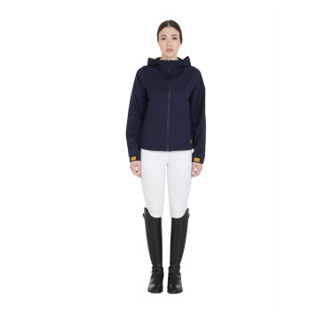 Imperméable technique à 3 couches femme Equestro Marine Bleu marine