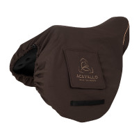 Housse de selle avec doublure en polaire Acavallo Noir