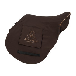 Housse de selle avec doublure en polaire Acavallo Marron