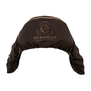 Housse de selle avec doublure en polaire Acavallo Marron