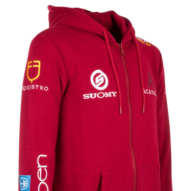 Sweat à capuche homme avec multi-logo Equestro Sweat à capuche homme avec multi-logo Equestro