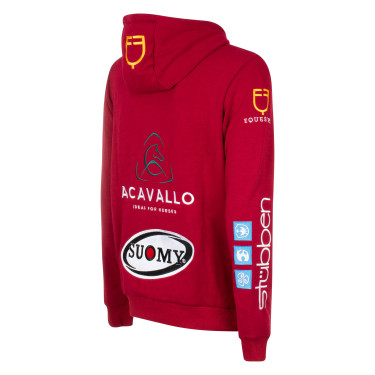 Sweat à capuche homme avec multi-logo Equestro Sweat à capuche homme avec multi-logo Equestro