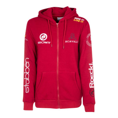 Sweat à capuche femme avec multi-logo Equestro Sweat à capuche femme avec multi-logo Equestro