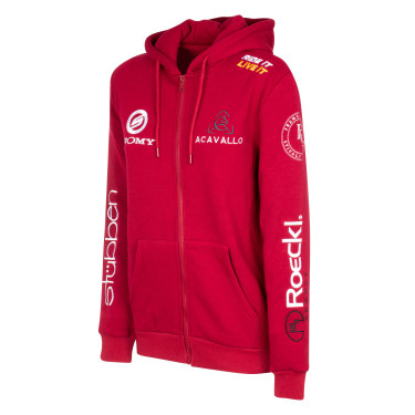 Sweat à capuche femme avec multi-logo Equestro Sweat à capuche femme avec multi-logo Equestro