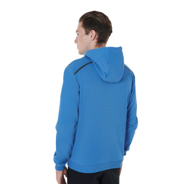 Sweat à capuche en coton avec fermeture éclair homme Equestro Sweat à capuche en coton avec fermeture éclair homme Equestro