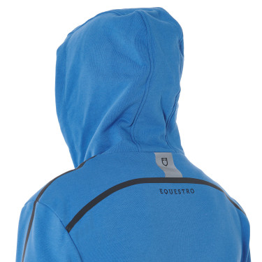 Sweat à capuche en coton avec fermeture éclair homme Equestro Sweat à capuche en coton avec fermeture éclair homme Equestro