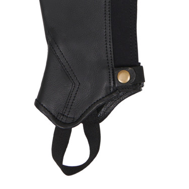 Mini-chaps en cuir souple avec fermeture éclair arrière Dunster Equestro Mini-chaps en cuir souple avec fermeture éclair arrière Dunster Equestro
