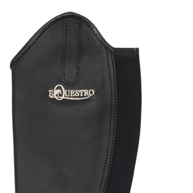 Mini-chaps en cuir souple avec fermeture éclair arrière Dunster Equestro Mini-chaps en cuir souple avec fermeture éclair arrière Dunster Equestro