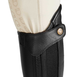 Mini-chaps en cuir perforé unisex pour un confort maximal Salisbury Equestro Noir