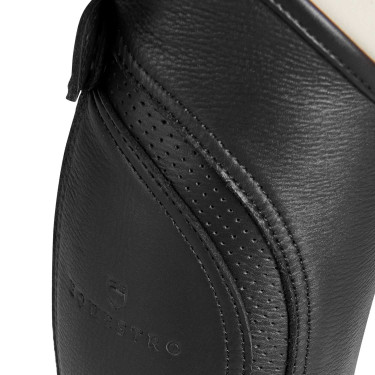 Mini-chaps en cuir perforé unisex pour un confort maximal Salisbury Equestro Mini-chaps en cuir perforé unisex pour un confort maximal Salisbury Equestro