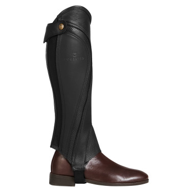 Mini-chaps en cuir perforé unisex pour un confort maximal Salisbury Equestro Marron Mini-chaps en cuir perforé unisex pour un confort maximal Salisbury Equestro Marron