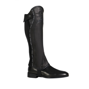 Mini-chaps en cuir avec profil contrasté Equestro Mini-chaps en cuir avec profil contrasté Equestro
