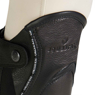 Mini-chaps en cuir avec profil contrasté Equestro Mini-chaps en cuir avec profil contrasté Equestro