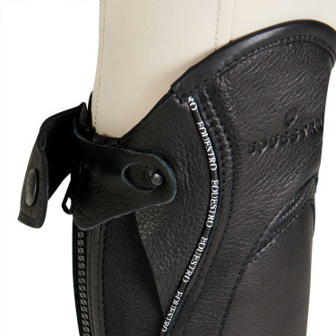 Mini-chaps en cuir avec profil contrasté Equestro Mini-chaps en cuir avec profil contrasté Equestro
