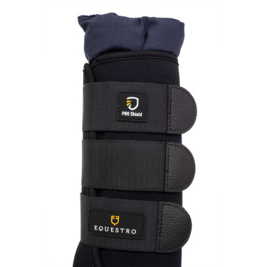 Guêtres de repos en néoprène/coton Equestro par 2 Guêtres de repos en néoprène/coton Equestro par 2