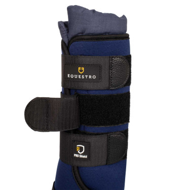 Guêtres de repos en néoprène/coton Equestro par 2 Guêtres de repos en néoprène/coton Equestro par 2