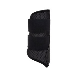 Guêtres avant en néoprène perforé avec double fermeture velcro Acavallo Noir