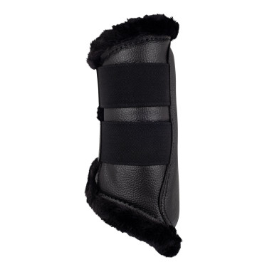 Guêtres avant en cuir écologique avec fourrure synthétique et double velcro Acavallo Guêtres avant en cuir écologique avec fourrure synthétique et double velcro Acavallo