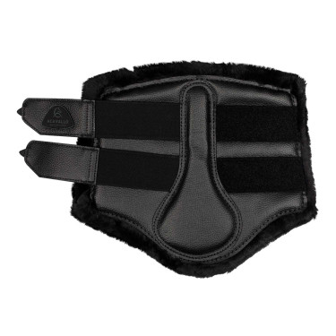 Guêtres avant en cuir écologique avec fourrure synthétique et double velcro Acavallo Guêtres avant en cuir écologique avec fourrure synthétique et double velcro Acavallo