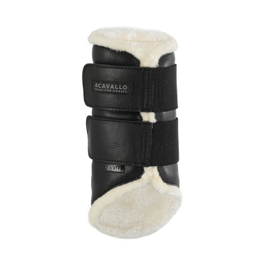 Guêtres avant en cuir écologique avec double fermeture velcro Acavallo Guêtres avant en cuir écologique avec double fermeture velcro Acavallo