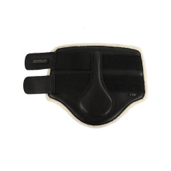 Guêtres avant en cuir écologique avec double fermeture velcro Acavallo Noir Guêtres avant en cuir écologique avec double fermeture velcro Acavallo Noir