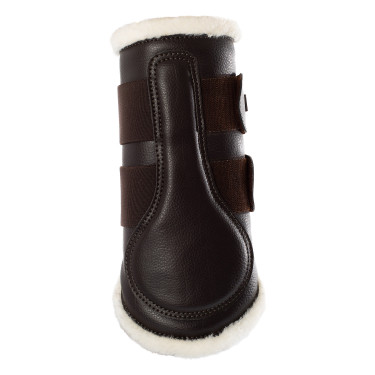 Guêtres avant en cuir écologique avec double fermeture velcro Acavallo Guêtres avant en cuir écologique avec double fermeture velcro Acavallo