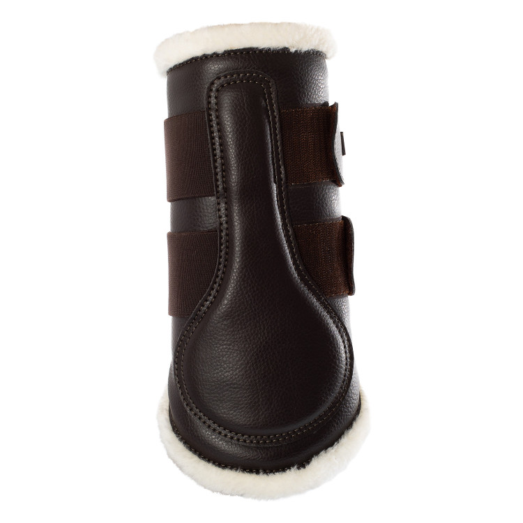 Guêtres avant en cuir écologique avec double fermeture velcro Acavallo Guêtres avant en cuir écologique avec double fermeture velcro Acavallo