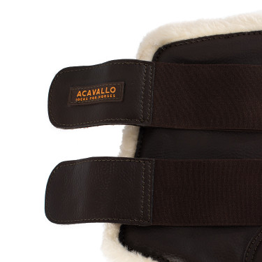 Guêtres avant en cuir écologique avec double fermeture velcro Acavallo Guêtres avant en cuir écologique avec double fermeture velcro Acavallo