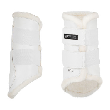 Guêtres avant en cuir écologique avec double fermeture velcro Acavallo Guêtres avant en cuir écologique avec double fermeture velcro Acavallo