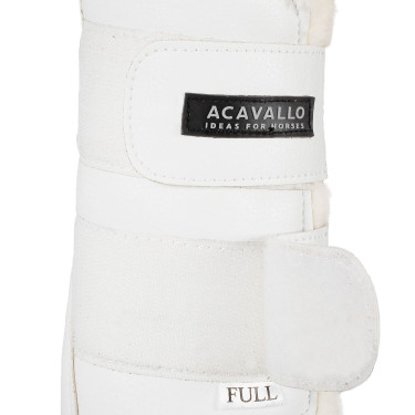 Guêtres avant en cuir écologique avec double fermeture velcro Acavallo Guêtres avant en cuir écologique avec double fermeture velcro Acavallo