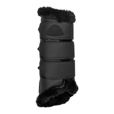 Guêtres arrière en cuir synthétique avec triple velcro Acavallo Guêtres arrière en cuir synthétique avec triple velcro Acavallo