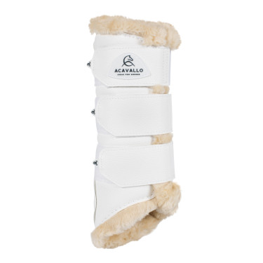Guêtres arrière en cuir synthétique avec triple velcro Acavallo Guêtres arrière en cuir synthétique avec triple velcro Acavallo